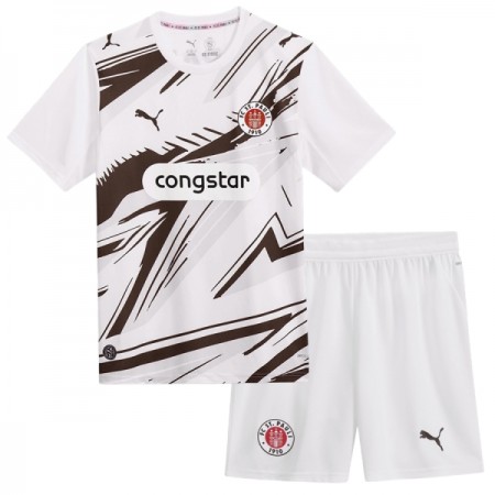 Jalkapallo Pelipaidat/Peliasut St Pauli Lasten Vieraspelipaita 2026-27 Jalkapallo Pelipaidat/Peliasut St Pauli Lasten Vieraspelipaita 2026-27