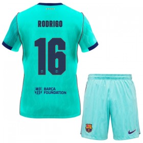 Jalkapallo Pelipaidat/Peliasut FC Barcelona Rodrigo 16 Lasten Kolmaspelipaita 2026-27