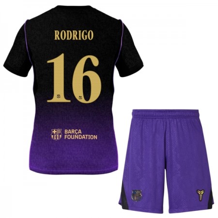 Jalkapallo Pelipaidat/Peliasut FC Barcelona Rodrigo 16 Lasten Vieraspelipaita 2026-27 Jalkapallo Pelipaidat/Peliasut FC Barcelona Rodrigo 16 Lasten Vieraspelipaita 2026-27