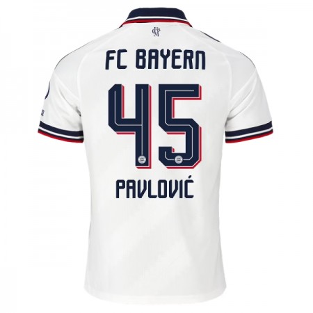 Jalkapallo Pelipaidat/Peliasut FC Bayern München Pavlovic 45 Vieraspelipaita 2026-27