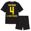 Jalkapallo Pelipaidat/Peliasut Borussia Dortmund N. Schlotterbeck 4 Lasten Vieraspelipaita 2026-27 Jalkapallo Pelipaidat/Peliasut Borussia Dortmund N. Schlotterbeck 4 Lasten Vieraspelipaita 2026-27