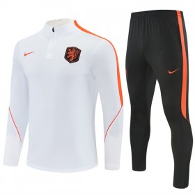 Alankomaat Training Huppari 2026-27 Valkoinen 1/4-Zip