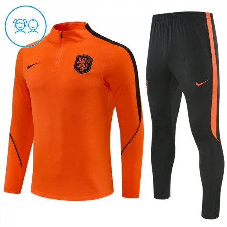 Lasten Alankomaat Training Huppari 2026-27 Oranssi 1/4-Zip Lasten Alankomaat Training Huppari 2026-27 Oranssi 1/4-Zip