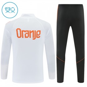 Lasten Alankomaat Training Huppari 2026-27 Valkoinen 1/4-Zip