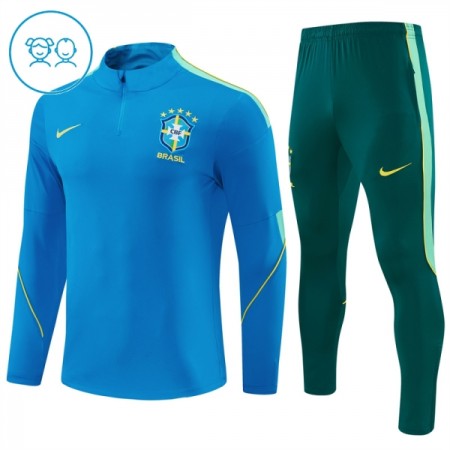 Lasten Brasilia Training Huppari 2026-27 Sininen 1/4-Zip Lasten Brasilia Training Huppari 2026-27 Sininen 1/4-Zip