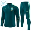 Lasten Brasilia Training Huppari 2026-27 Vihreä 1/4-Zip Lasten Brasilia Training Huppari 2026-27 Vihreä 1/4-Zip