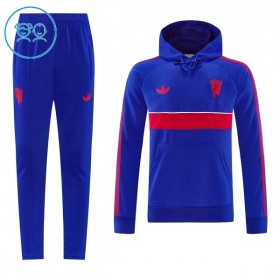 Lasten Manchester United Hoodie Training Huppari 2026-27 Sininen