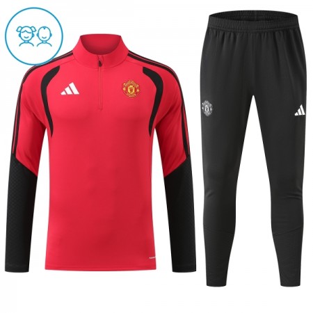 Lasten Manchester United Training Huppari 2026-27 Punainen 1/4-Zip Lasten Manchester United Training Huppari 2026-27 Punainen 1/4-Zip