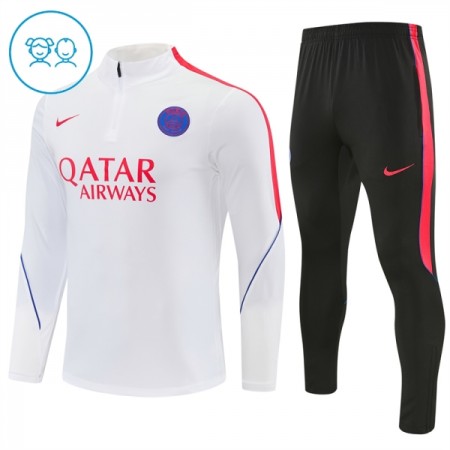 Lasten Paris Saint-Germain Training Huppari 2026-27 Valkoinen 1/4-Zip Lasten Paris Saint-Germain Training Huppari 2026-27 Valkoinen 1/4-Zip