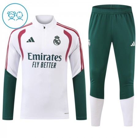 Lasten Real Madrid Training Huppari 2026-27 Valkoinen 1/4-Zip Lasten Real Madrid Training Huppari 2026-27 Valkoinen 1/4-Zip