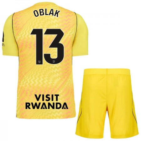 Jalkapallo Pelipaidat/Peliasut Atlético Madrid Oblak 13 Maalivahti Lasten 2026-27 Keltainen Jalkapallo Pelipaidat/Peliasut Atlético Madrid Oblak 13 Maalivahti Lasten 2026-27 Keltainen