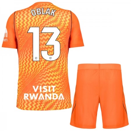 Jalkapallo Pelipaidat/Peliasut Atlético Madrid Oblak 13 Maalivahti Lasten 2026-27 Oranssi Jalkapallo Pelipaidat/Peliasut Atlético Madrid Oblak 13 Maalivahti Lasten 2026-27 Oranssi