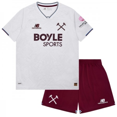 Jalkapallo Pelipaidat/Peliasut West Ham United Lasten Vieraspelipaita 2026-27 Jalkapallo Pelipaidat/Peliasut West Ham United Lasten Vieraspelipaita 2026-27